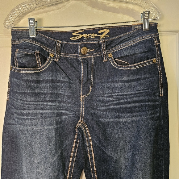 Seven7 bootcut jeans size10..nwt..darkwash..nice looking jean - Picture 2 of 16